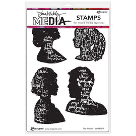 Ranger - Dina Wakley - Media Stamps "Text Profiles"