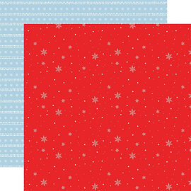 Echo Park - Winnie the Pooh Christmas - 12x12 Pattern Paper "Grand Snowflakes"