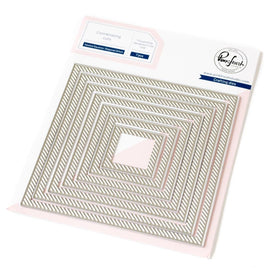 Pinkfresh Studio - Nested Squares Diagonal Stitch Die Set