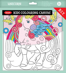 Jasart - Kids Colouring Canvas - Unicorn