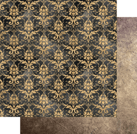 Uniquely Creative - Vintage Walls - 12x12 Pattern Paper "Benedict's Study"