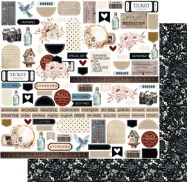 Uniquely Creative - Vintage Walls - 12x12 Pattern Paper "The Duke's Great Room"