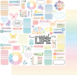 Uniquely Creative - Colour Crush - 12x12 Pattern Paper "Radiant Life"