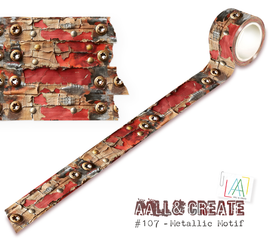 AALL & Create - Layer It Up Washi Tape #107 - Metallic Motif