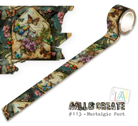 Aall & Create - Layer It Up Washi Tape #113 - Nostalgic Post