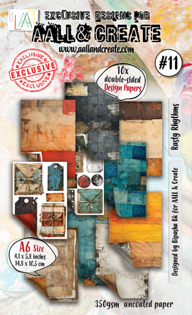 AALL & Create - A6 Design Paper #11 - Rusty Rhythms