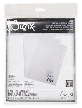 Sizzix - Tim Holtz Embossing Folder Storage Envelopes 3pk (665500)