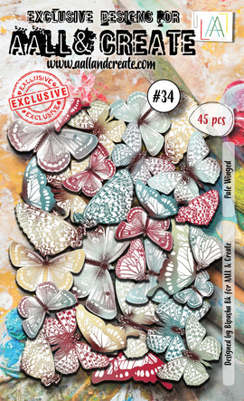 AALL & Create - Ephemera #34 - Pale Winged (45pcs)