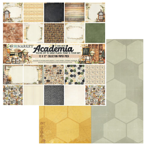 49 and Market - Academia - 12x12 Collection Pack (10 sheets)