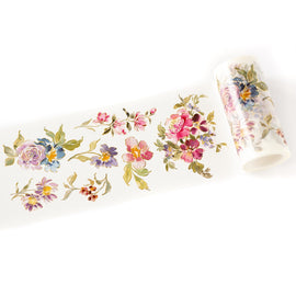 Pinkfresh - Artsy Floral - Washi Tape (4" Wide x 10m)