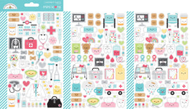 Doodlebug Design Inc - Happy Healing - Sticker Set "Mini Icons" (3 Sheets)