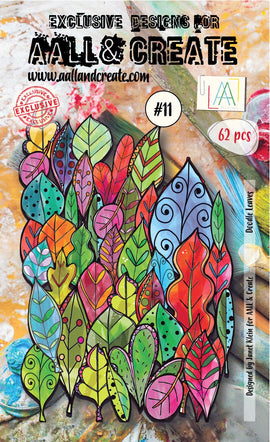 AALL & Create - Ephemera #11 - Doodle Leaves "Colour" (53pcs)