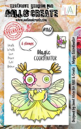 AALL & Create - A7 Photopolymer Clear Stamp Set #1167 - Magic Coordinator (6pcs)
