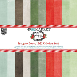 49 and Market - Evergreen Season - 12x12 Collection Pack - Solids (10 Sheets)