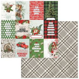 49 and Market - Evergreen Season - 12x12 Paper "Journal Cards"