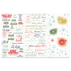 49 and Market - Evergreen Season - 6x12 "Sentiments" Rub-ons