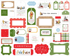 Echo Park - Winnie the Pooh Christmas - Ephemera Frames & Tags