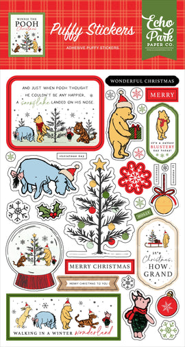 Echo Park - Winnie the Pooh Christmas - Puffy Stickers