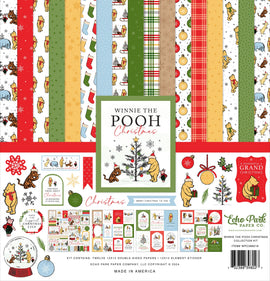 Echo Park - Winnie the Pooh Christmas - 12x12 Collection Pack with 12x12 Sticker Sheet