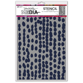 Ranger - Dina Wakley Media - Stencil - Mushy Dots (9x6in)