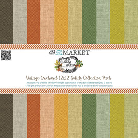 49 and Market - Vintage Orchard - 12x12 Collection Pack - Solids (10 Sheets)