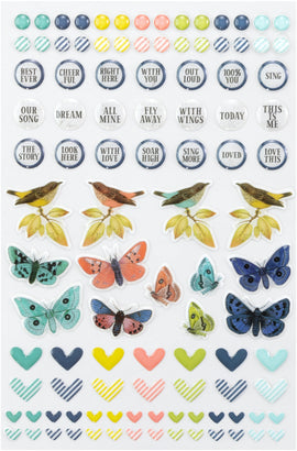 **Pre-Order** 49 and Market - Birdsong - Wishing Bubbles Epoxy Stickers (ETA End Sep 24)