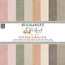 **Pre-Order** 49 and Market - One Perfect Day - 12x12 Collection Pack - Solids (8 Sheets) (ETA End Mar 25)