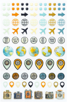 **Pre-Order** 49 and Market - Wanderlust Explorer - Epoxy Stickers (ETA End Mar 25)