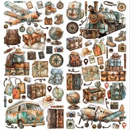 **Pre-Order** 49 and Market - Wanderlust Explorer - Laser Cut Elements (Ephemera) (ETA End Mar 25)