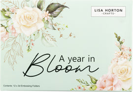 Lisa Horton Crafts - 3D Embossing Folder Set - A Year In Bloom (12pk) - Limited Edition SPECIAL OFFER