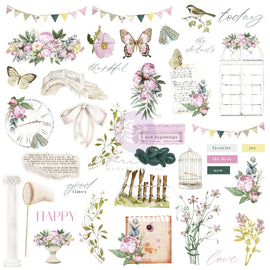 Prima Marketing - Serene Petals - Ephemera "Vintage Flutter" (78 Pieces)