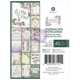 Prima Marketing - Serene Petals - Journaling Notecards 3x4in