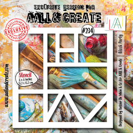 AALL & Create - 6x6 - Stencil #234 - Block Party