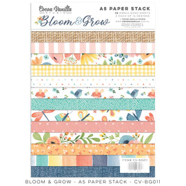 Cocoa Vanilla - Bloom & Grow - A5 Paper Stack