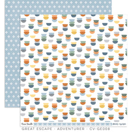 Cocoa Vanilla - Great Escape - 12x12 Pattern Paper "Adventurer"