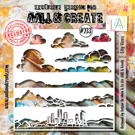 AALL & Create - 6x6 - Stencil #233 - City Views