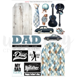 Uniquely Creative - Father's Day Classic Dad - A4 Cut-A-Part Sheet