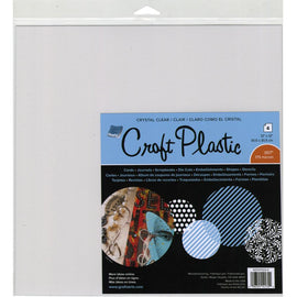 Grafix - Craft Plastic - 12x12 Crystal Clear (4pk)