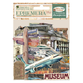 **Pre-Order** Stamperia - Art of Travelling - Ephemera (Adhesive) (ETA Mid Dec 24)