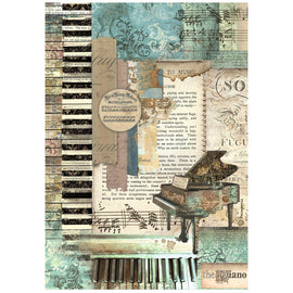 Stamperia - Music - A4 Rice Paper "Piano"