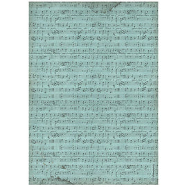 Stamperia - Music - A4 Rice Paper "Background Score"