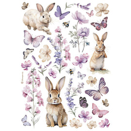 Stamperia - Best Sellers - A4 Rice Paper "Bunny and Butterfly"