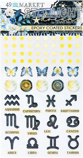 **Pre-Order** 49 and Market - Starlight Dreams - Epoxy Stickers (ETA Mid Feb 25)