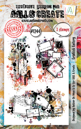 AALL & Create - A7 Photopolymer Clear Stamp Set #1244 - Gridlock Gallery (3pc)