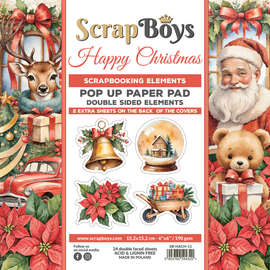 Scrapboys - Happy Christmas - 6x6 Paper Pad