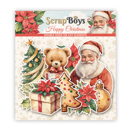 Scrapboys - Happy Christmas - Die Cuts (40 Dbl Sided Pieces)