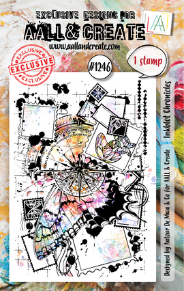 AALL & Create - A7 Photopolymer Clear Stamp Set #1246 - Inkblot Chronicles (1pc)