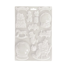 Stamperia - Gear Up For Christmas - Soft Mould A4 Size - Toys