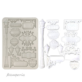 **Pre-Order** Stamperia - Art of Travelling - Silicon Mould A5 - Plates (ETA Mid Dec 24)