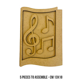 Stamperia - MDF Crafty Shapes - Music - Notes